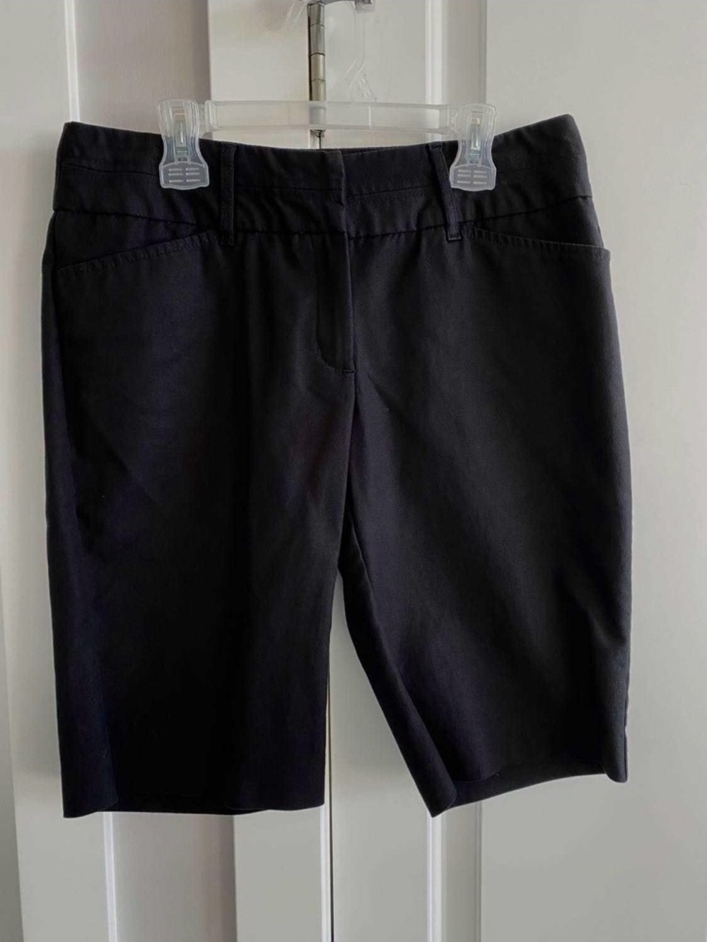 Classic Black Bermuda Dress Shorts
